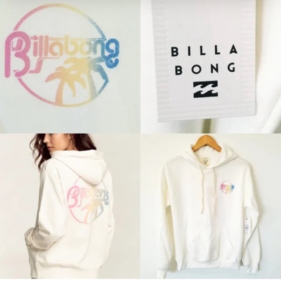 Billabong Sweaters - MWT Billabong Women's Local Favorite Surf Hoodie Sweatshirt
Rainbow Ombre Y2K